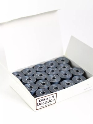 DecoBobâ„¢ Pre-Wound Longarm Bobbins L Size DBLL-315- Metal Blue DecoBobâ„¢ Pre-Wound Longarm Bobbins L Size DBLL-315- Metal Blue