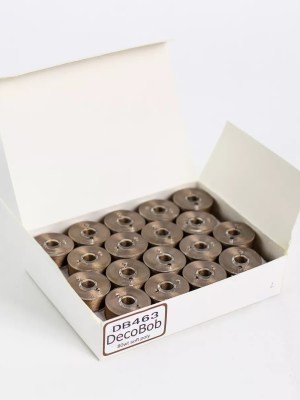 DecoBobâ„¢ Pre-Wound Longarm Bobbins L Size DBLL-463- Dark Tan DecoBobâ„¢ Pre-Wound Longarm Bobbins L Size DBLL-463- Dark Tan