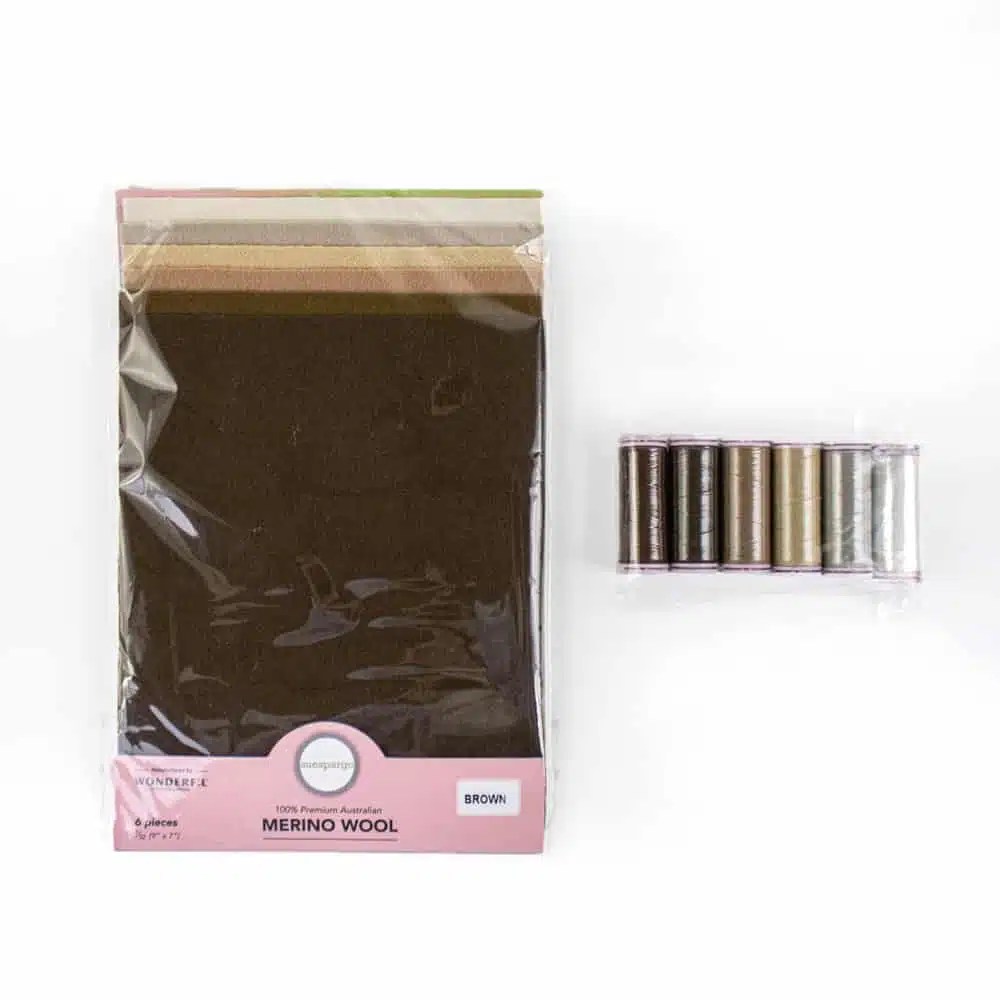 Wool Appliqué Bundles Wool Applique Bundle – Brown Wool Appliqué Bundles Wool Applique Bundle – Brown