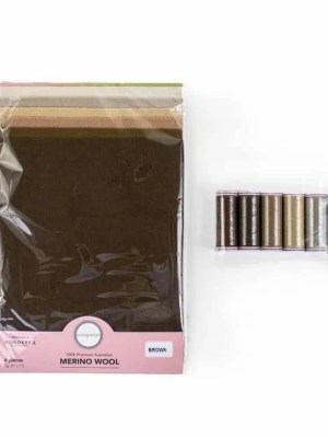 Wool Appliqué Bundles Wool Applique Bundle – Brown Wool Appliqué Bundles Wool Applique Bundle – Brown