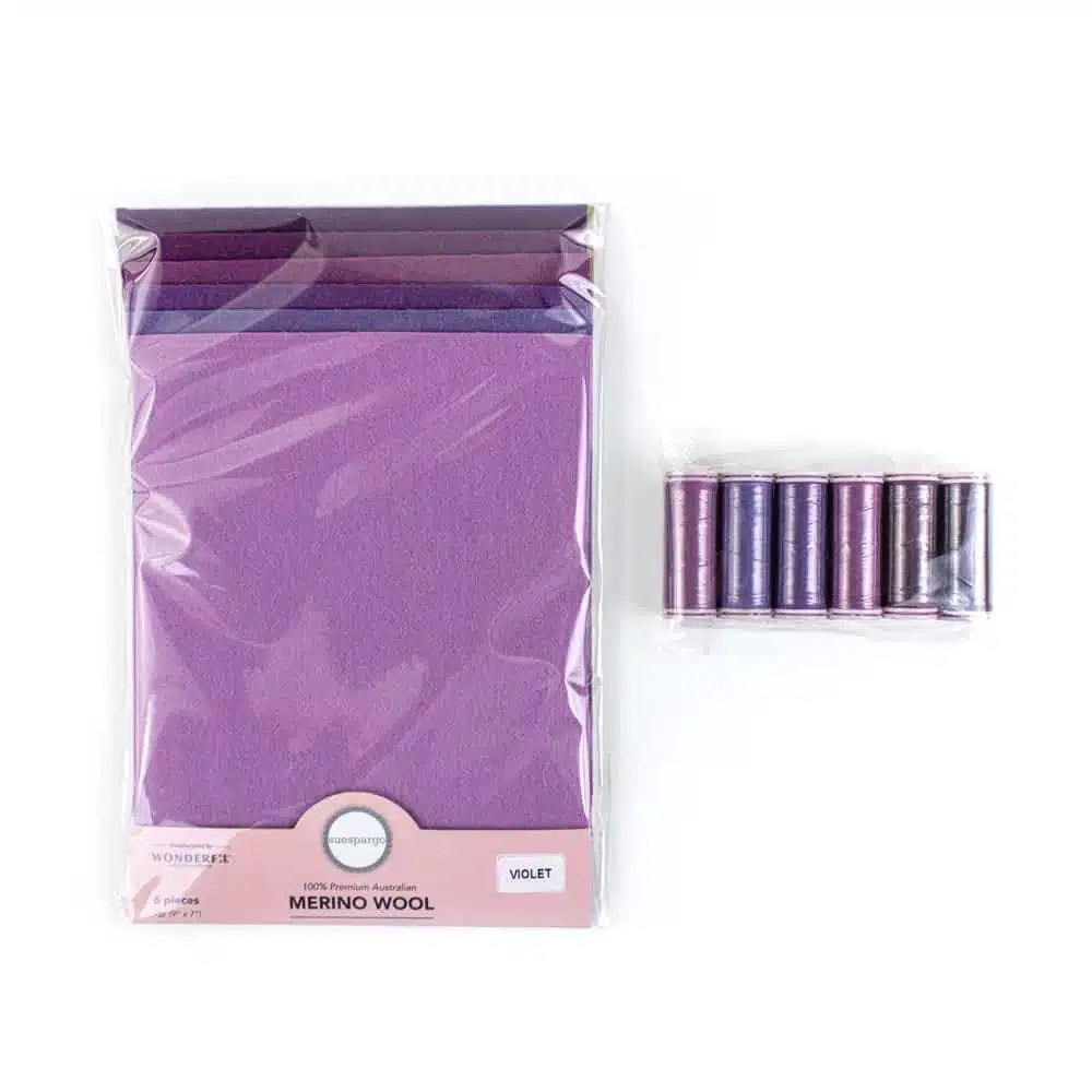 Wool Appliqué Bundles Wool Applique Bundle – Violet Wool Appliqué Bundles Wool Applique Bundle – Violet