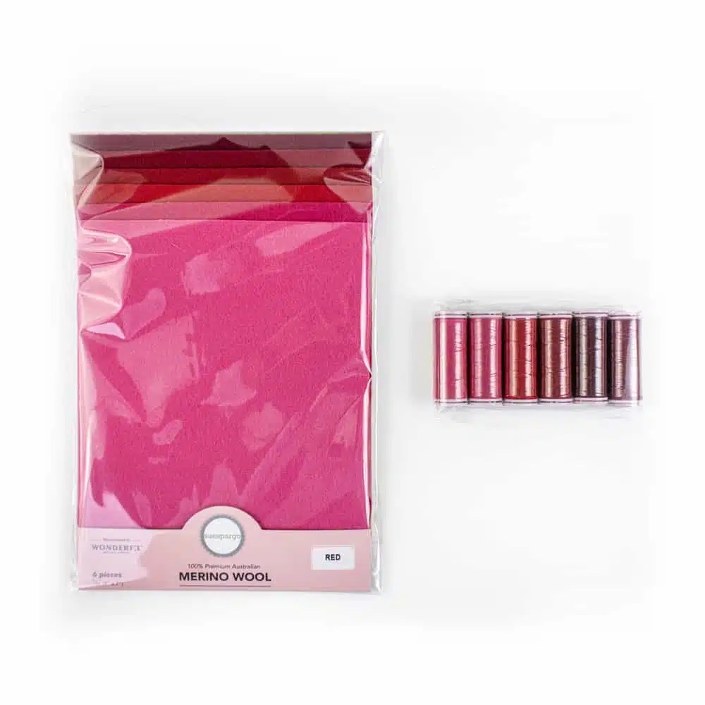 Wool Appliqué Bundles Wool Applique Bundle – Red Wool Appliqué Bundles Wool Applique Bundle – Red