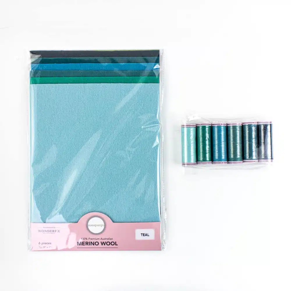 Wool Appliqué Bundles Wool Applique Bundle – Teal Wool Appliqué Bundles Wool Applique Bundle – Teal