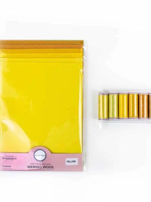 Wool Appliqué Bundles Wool Applique Bundle – Yellow Wool Appliqué Bundles Wool Applique Bundle – Yellow