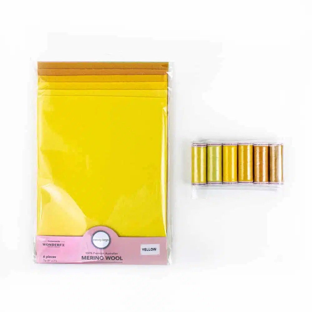 Wool Appliqué Bundles Wool Applique Bundle – Yellow Wool Appliqué Bundles Wool Applique Bundle – Yellow