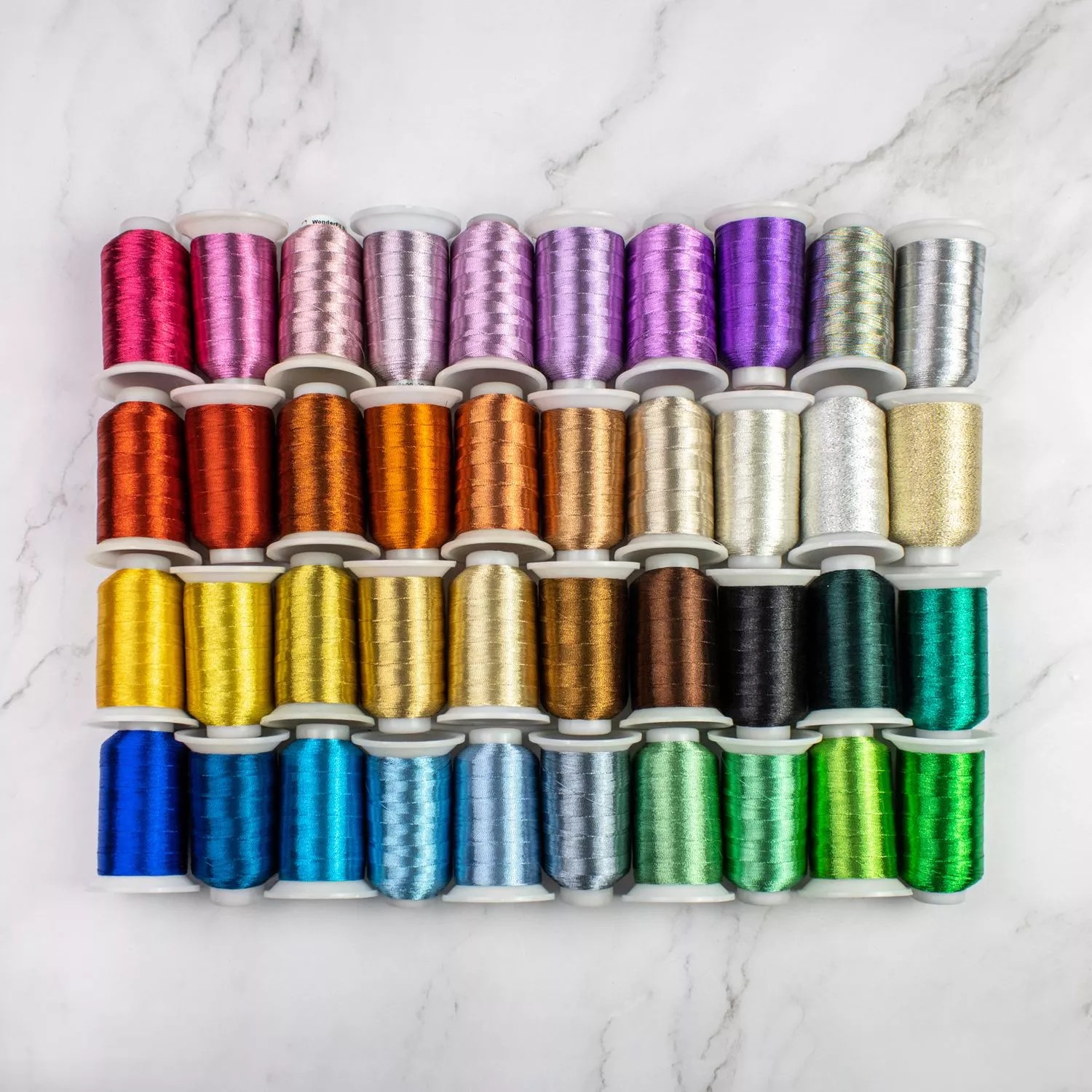 Spotliteâ„¢ 40wt Rayon-Core Metallic Thread Spotliteâ„¢ Collector Set Spotliteâ„¢ 40wt Rayon-Core Metallic Thread Spotliteâ„¢ Collector Set