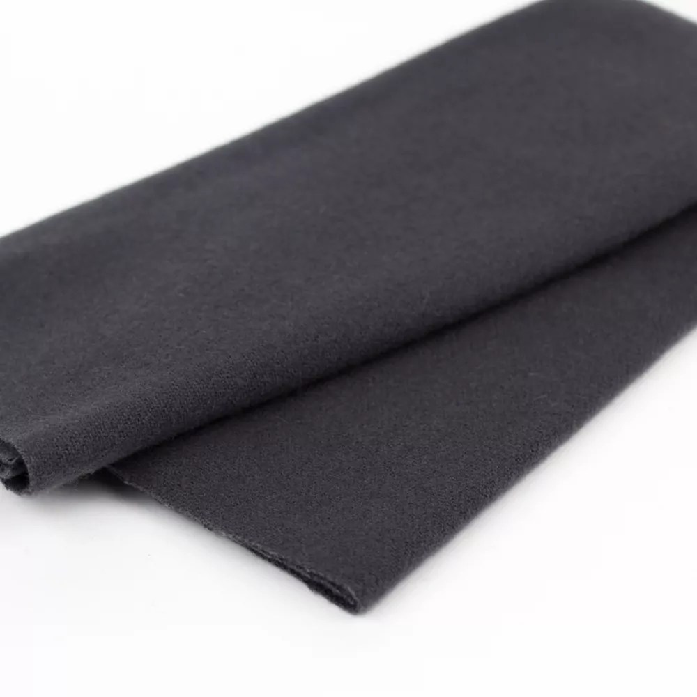 Merino Wool Fabric: Sue Spargo LN06 – Charcoal Merino Wool Fabric: Sue Spargo LN06 – Charcoal