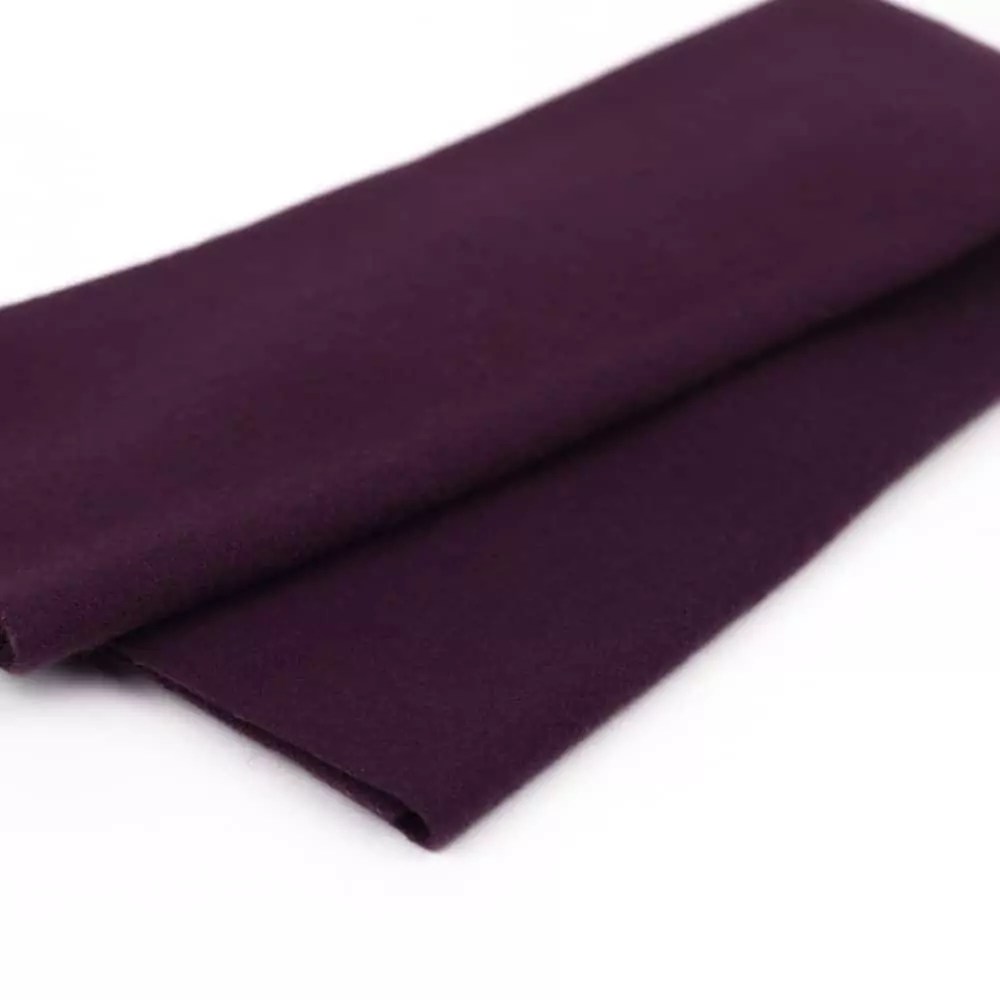 Merino Wool Fabric: Sue Spargo LN39 – Eggplant Merino Wool Fabric: Sue Spargo LN39 – Eggplant