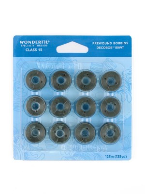 DecoBobâ„¢ Pre-Wound Bobbins Class 15 DBP15-111 – Metal Grey DecoBobâ„¢ Pre-Wound Bobbins Class 15 DBP15-111 – Metal Grey