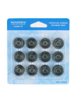 DecoBobâ„¢ Pre-Wound Bobbins Class 15 DBP15-122 – Dark Grey DecoBobâ„¢ Pre-Wound Bobbins Class 15 DBP15-122 – Dark Grey
