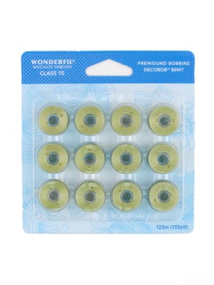 DecoBobâ„¢ Pre-Wound Bobbins Class 15 DBP15-591 – Sage DecoBobâ„¢ Pre-Wound Bobbins Class 15 DBP15-591 – Sage