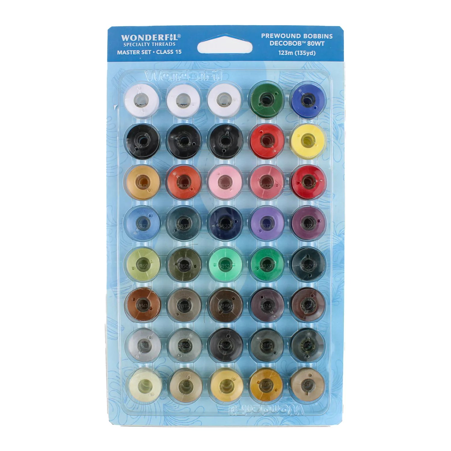 DecoBob™ Pre-Wound Bobbins Class 15 DBP15 – Master Set DecoBob™ Pre-Wound Bobbins Class 15 DBP15 – Master Set