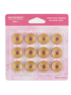 DecoBobâ„¢ Pre-Wound Bobbins L Size DBPL-410 – Peach DecoBobâ„¢ Pre-Wound Bobbins L Size DBPL-410 – Peach