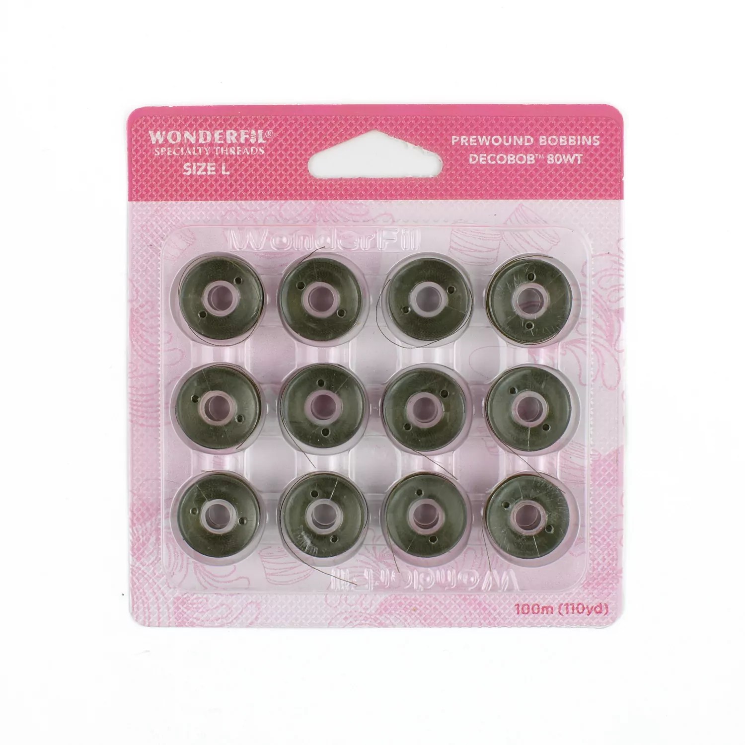 DecoBob™ Pre-Wound Bobbins L Size DBPL-506 – Moss Green DecoBob™ Pre-Wound Bobbins L Size DBPL-506 – Moss Green