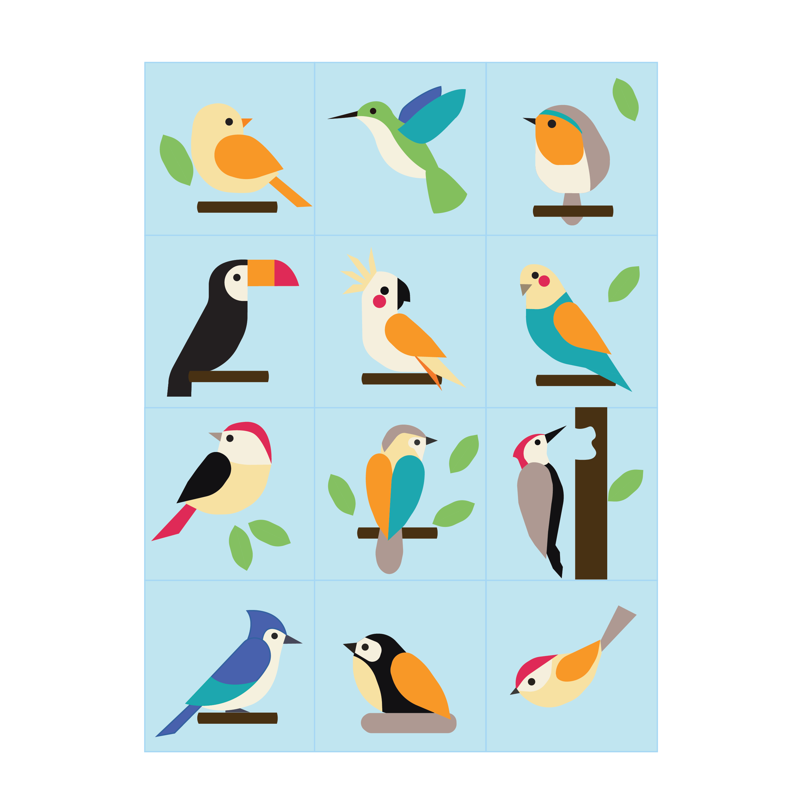 Wool The Bird Watcher (BOM 2024): Pre-Cut Wool Blocks Wool The Bird Watcher (BOM 2024): Pre-Cut Wool Blocks