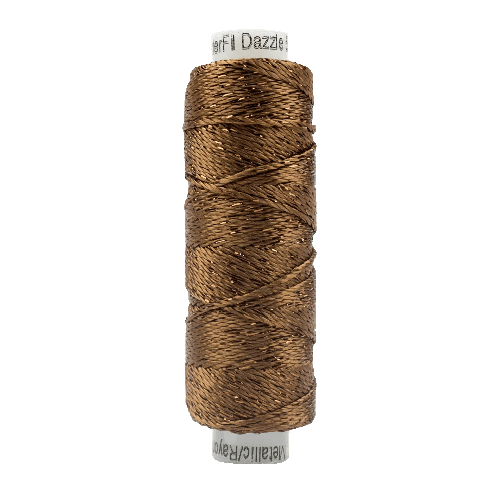 Sue Spargo Dazzle™ 8wt Rayon with Metallic Thread SSDZS7110 – Gingerbread Sue Spargo Dazzle™ 8wt Rayon with Metallic Thread SSDZS7110 – Gingerbread