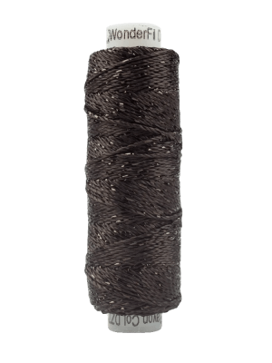 Sue Spargo Dazzleâ„¢ 8wt Rayon with Metallic Thread SSDZS7125 – Licorice Sue Spargo Dazzleâ„¢ 8wt Rayon with Metallic Thread SSDZS7125 – Licorice