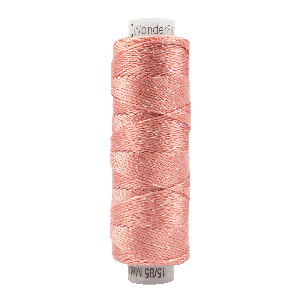 Sue Spargo Dazzle™ 8wt Rayon with Metallic Thread SSDZS1127 – Apricot Blush Sue Spargo Dazzle™ 8wt Rayon with Metallic Thread SSDZS1127 – Apricot Blush