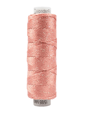 Sue Spargo Dazzleâ„¢ 8wt Rayon with Metallic Thread SSDZS1127 – Apricot Blush Sue Spargo Dazzleâ„¢ 8wt Rayon with Metallic Thread SSDZS1127 – Apricot Blush