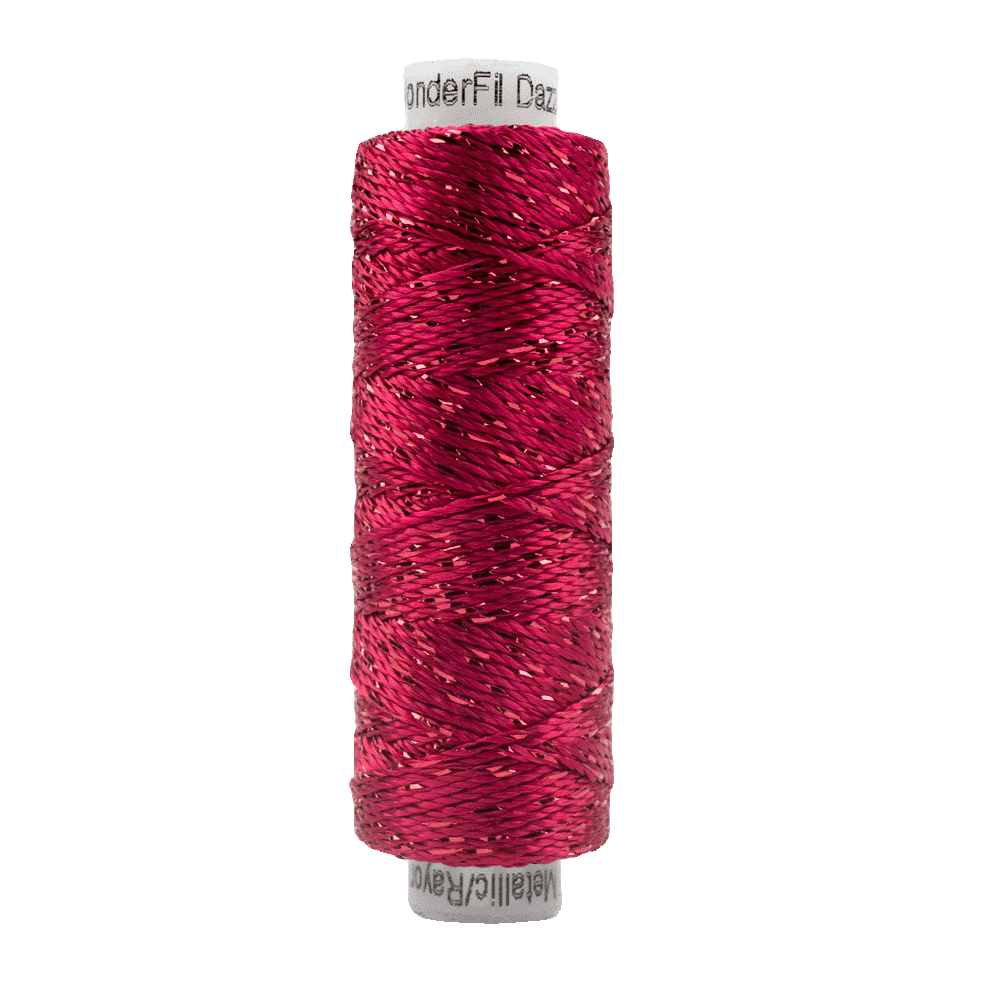 Sue Spargo Dazzle™ 8wt Rayon with Metallic Thread SSDZS1168 – Bright Rose Sue Spargo Dazzle™ 8wt Rayon with Metallic Thread SSDZS1168 – Bright Rose