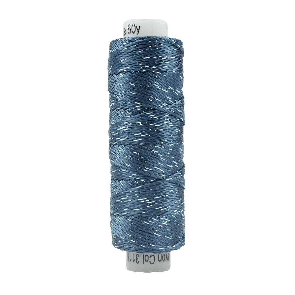 Sue Spargo Dazzle™ 8wt Rayon with Metallic Thread SSDZS3116 – Majolica Blue Sue Spargo Dazzle™ 8wt Rayon with Metallic Thread SSDZS3116 – Majolica Blue