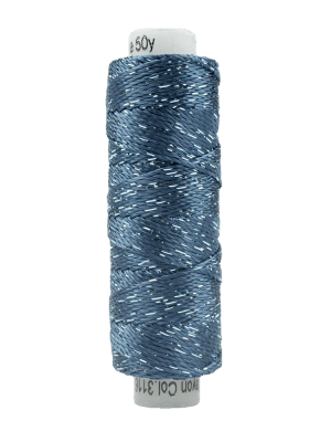Sue Spargo Dazzleâ„¢ 8wt Rayon with Metallic Thread SSDZS3116 – Majolica Blue Sue Spargo Dazzleâ„¢ 8wt Rayon with Metallic Thread SSDZS3116 – Majolica Blue