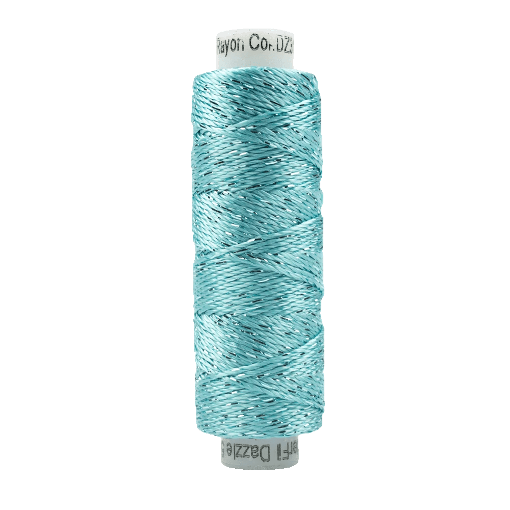 Sue Spargo Dazzle™ 8wt Rayon with Metallic Thread SSDZS3130 – Aqua Sea Sue Spargo Dazzle™ 8wt Rayon with Metallic Thread SSDZS3130 – Aqua Sea
