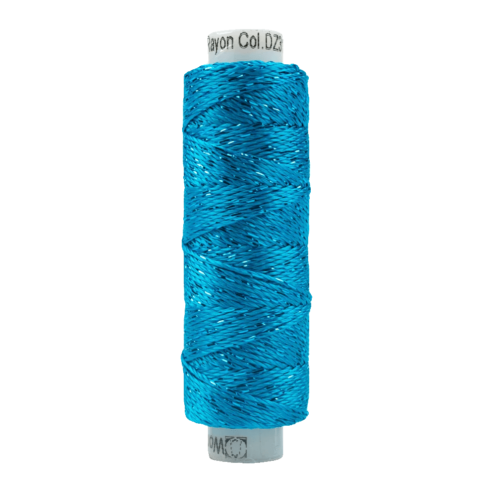 Sue Spargo Dazzle™ 8wt Rayon with Metallic Thread SSDZS3132 – Blue Danube Sue Spargo Dazzle™ 8wt Rayon with Metallic Thread SSDZS3132 – Blue Danube