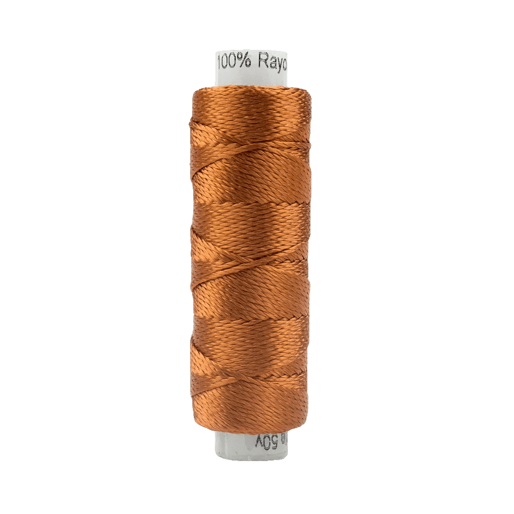 Sue Spargo Razzle™ 8wt Rayon Thread SSRZS7117 – Apricot Orange Sue Spargo Razzle™ 8wt Rayon Thread SSRZS7117 – Apricot Orange