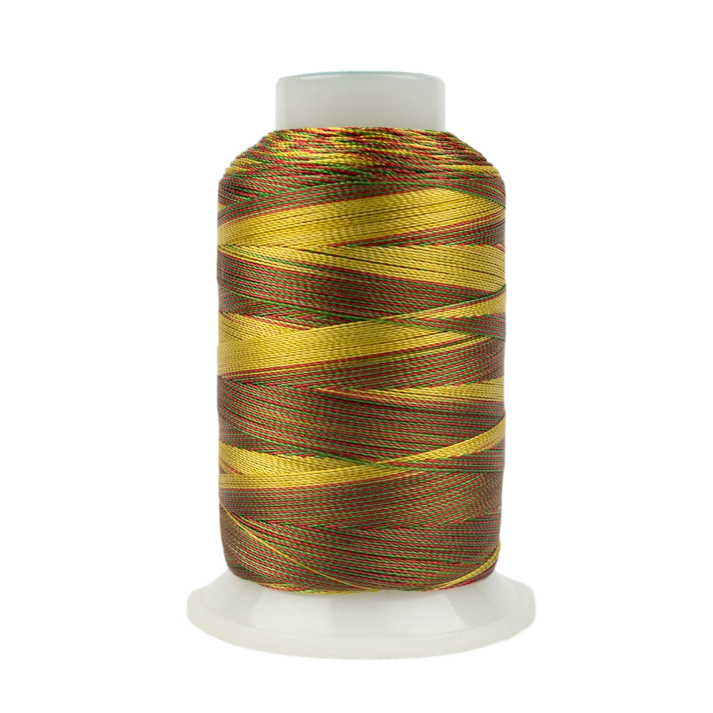 Mirage™ 30wt Rayon Thread MR27 – Green Honey Red Mirage™ 30wt Rayon Thread MR27 – Green Honey Red
