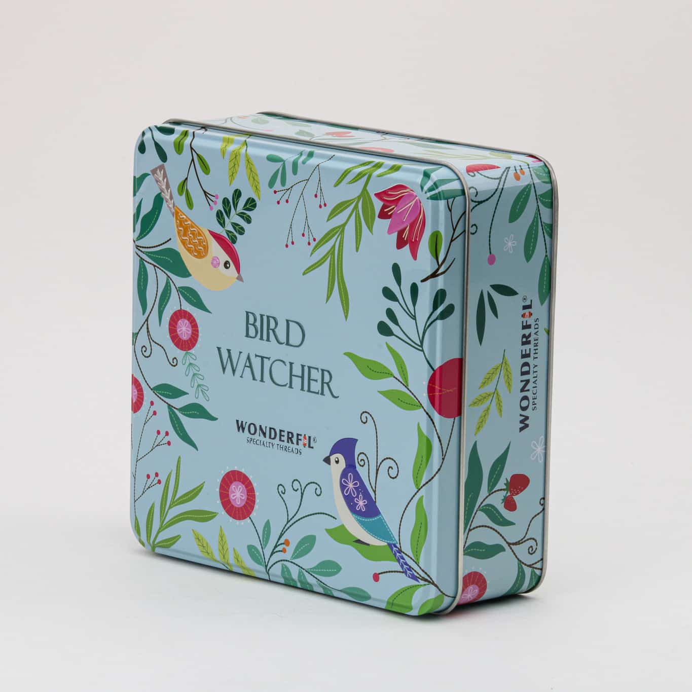 Wool Bird Watcher Tin Box