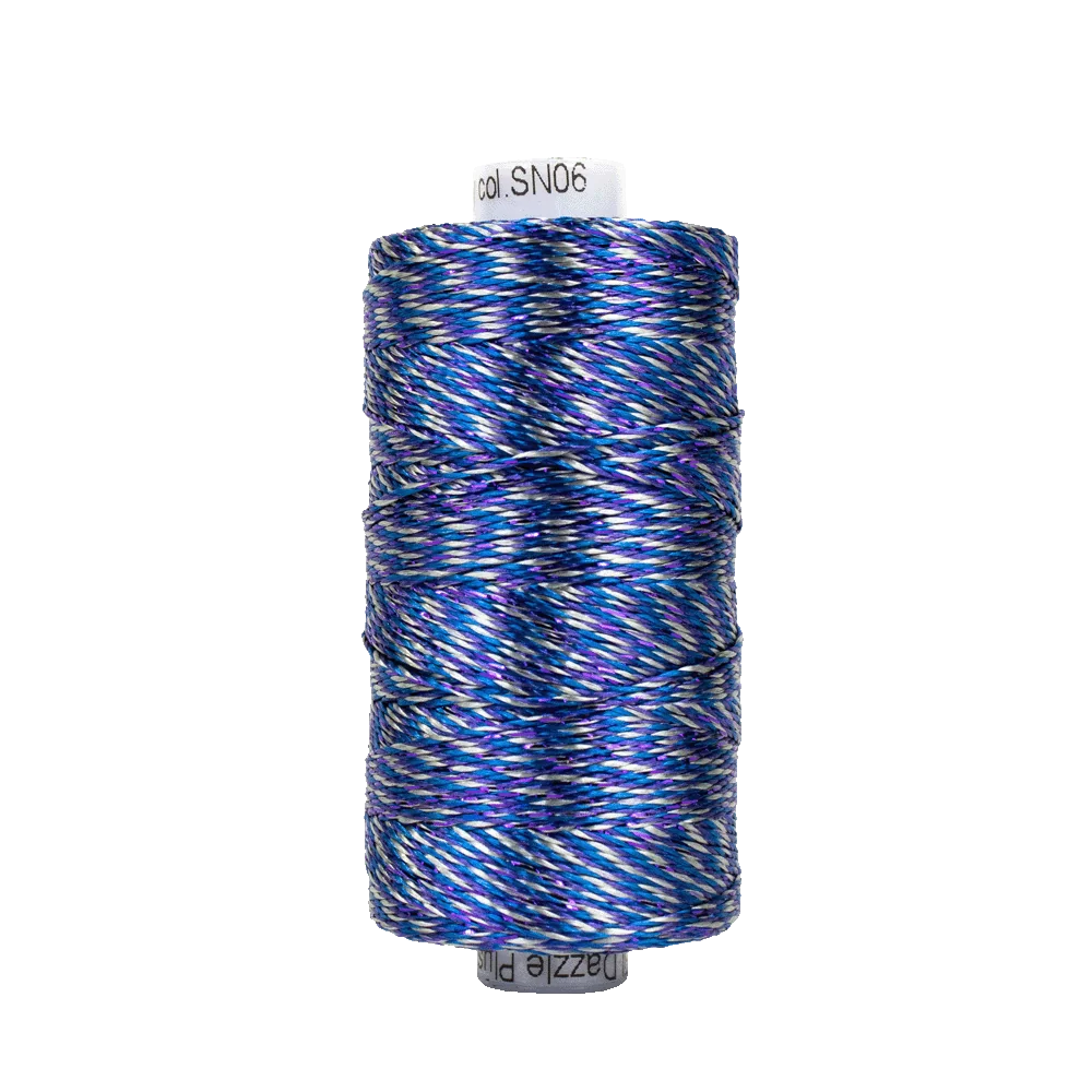 Starry Night Dazzle™ 8wt Rayon with Metallic Thread DZM06 – Mystic (200yd) Starry Night Dazzle™ 8wt Rayon with Metallic Thread DZM06 – Mystic (200yd)