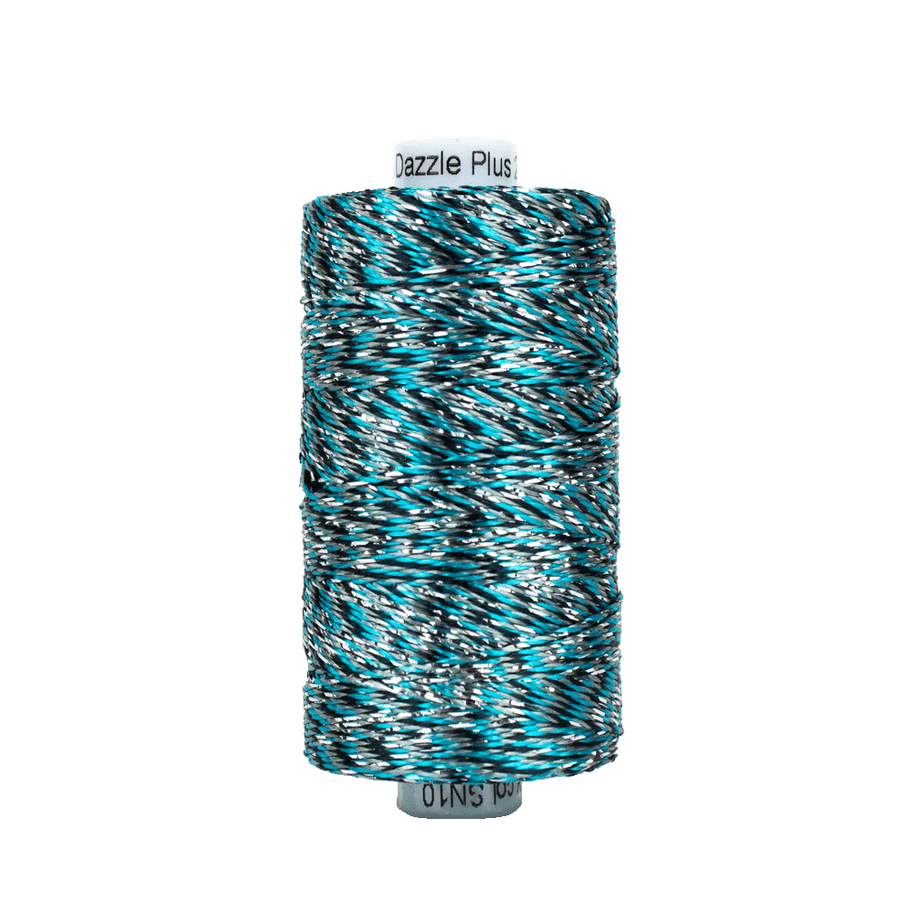 Starry Night Dazzle™ 8wt Rayon with Metallic Thread DZM10 – Blue Bird (200yd) Starry Night Dazzle™ 8wt Rayon with Metallic Thread DZM10 – Blue Bird (200yd)