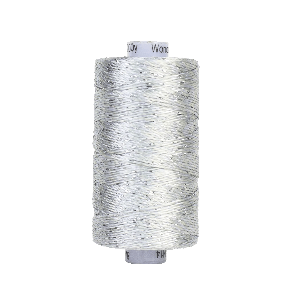 Starry Night Dazzle™ 8wt Rayon with Metallic Thread DZM14 – Ghost (200yd) Starry Night Dazzle™ 8wt Rayon with Metallic Thread DZM14 – Ghost (200yd)