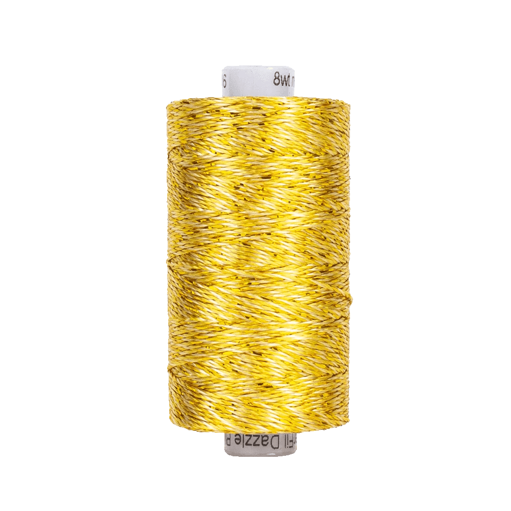 Starry Night Dazzle™ 8wt Rayon with Metallic Thread DZM16 – Sahara (200yd) Starry Night Dazzle™ 8wt Rayon with Metallic Thread DZM16 – Sahara (200yd)