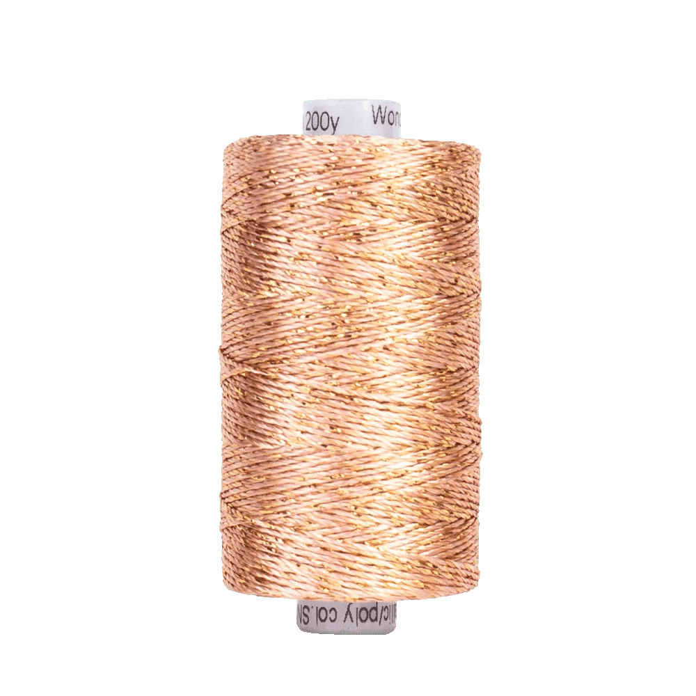 Starry Night Dazzle™ 8wt Rayon with Metallic Thread DZM18 – Peach (200yd) Starry Night Dazzle™ 8wt Rayon with Metallic Thread DZM18 – Peach (200yd)