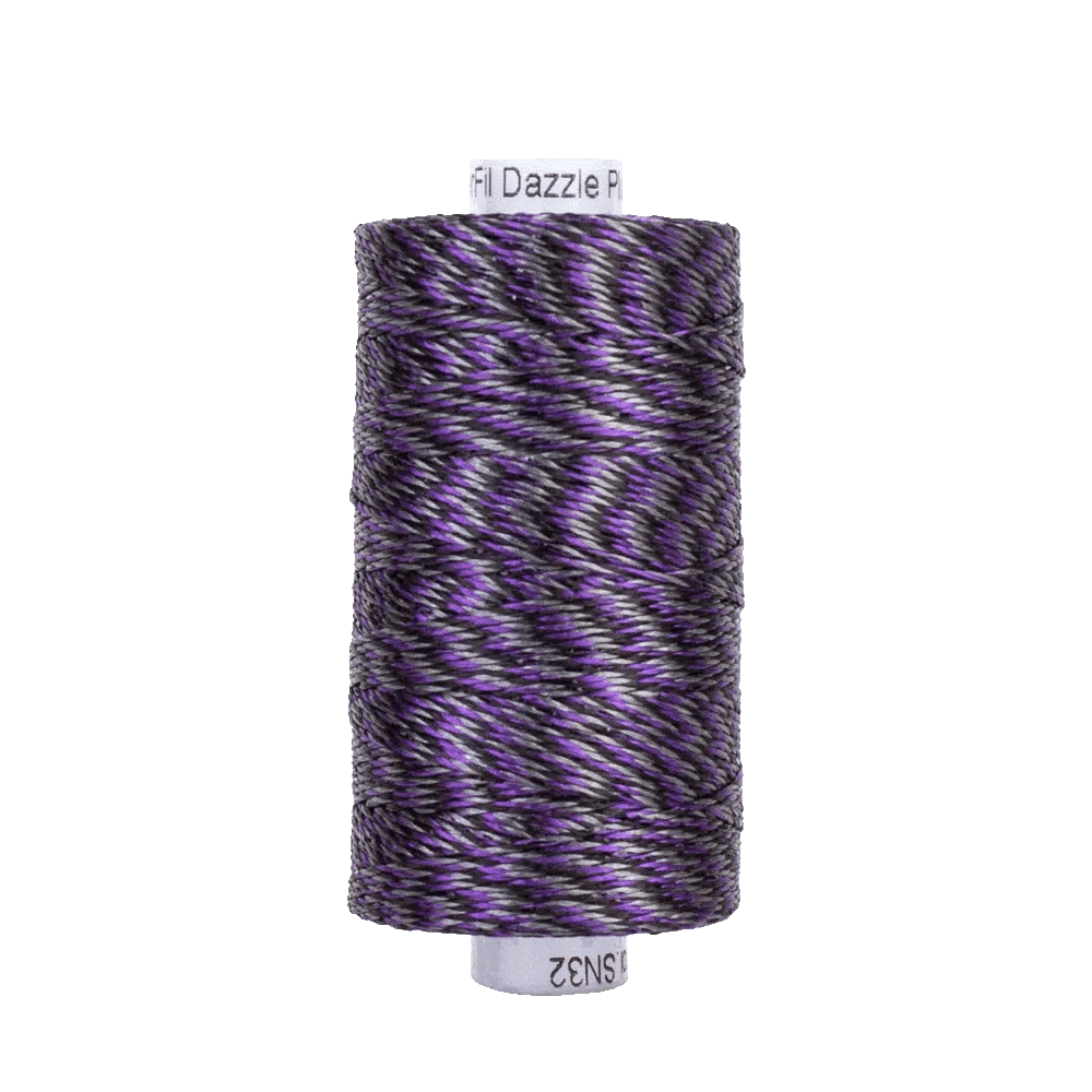Starry Night Dazzle™ 8wt Rayon with Metallic Thread DZM32 – Blackish (200yd) Starry Night Dazzle™ 8wt Rayon with Metallic Thread DZM32 – Blackish (200yd)