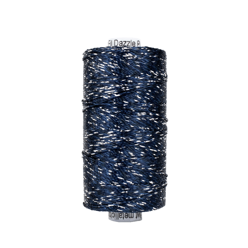 Starry Night Dazzle™ 8wt Rayon with Metallic Thread DZM34 – Freeze (200yd) Starry Night Dazzle™ 8wt Rayon with Metallic Thread DZM34 – Freeze (200yd)