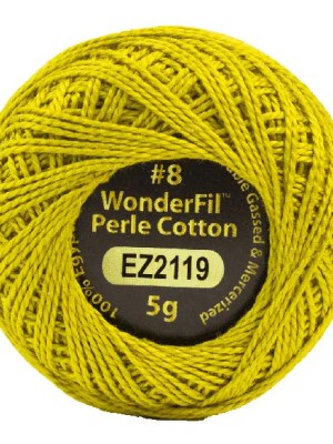 Alison Glass Eleganza 8wt Perle Cotton Thread EL5G-2119 – Chartreuse Alison Glass Eleganza 8wt Perle Cotton Thread EL5G-2119 – Chartreuse