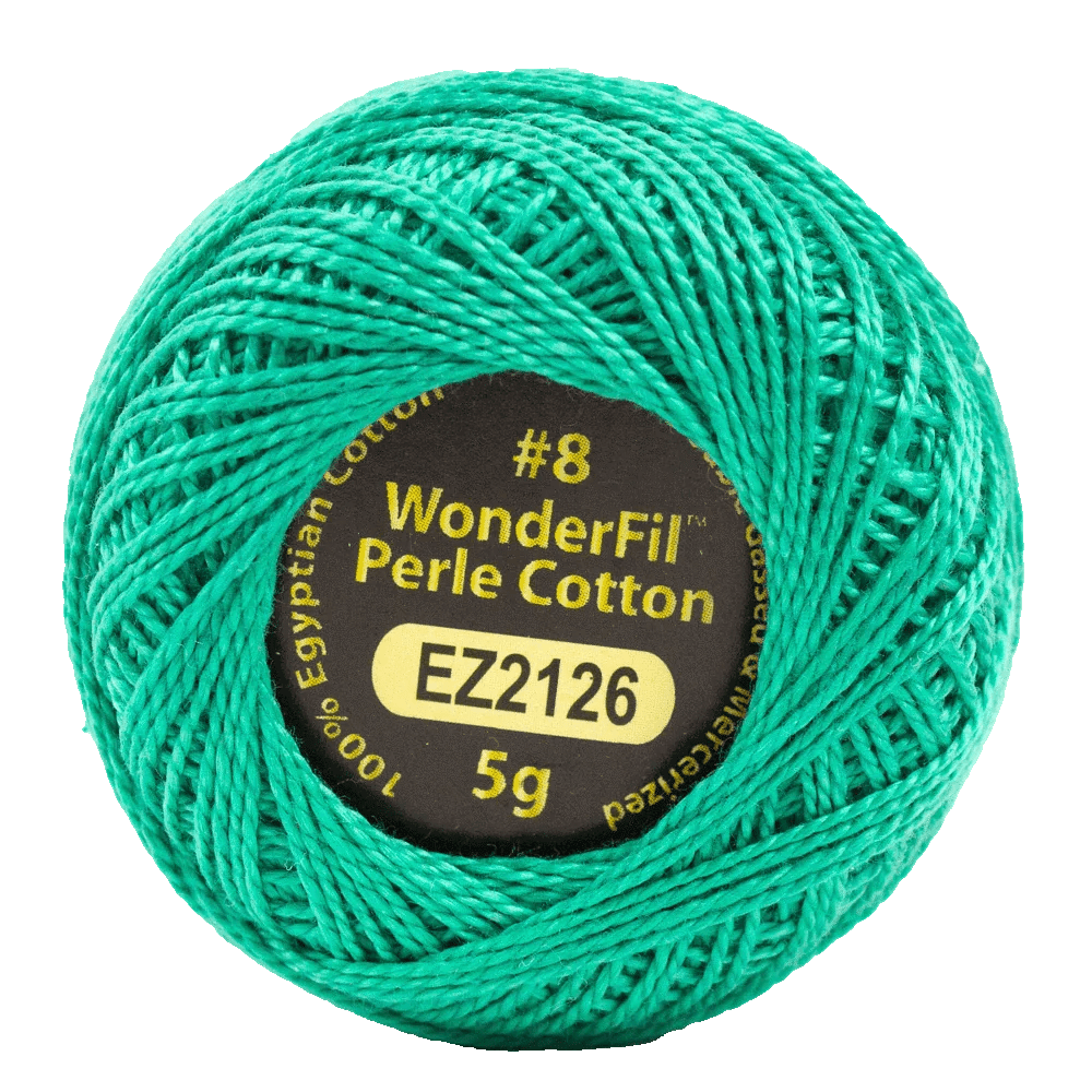 Alison Glass Eleganza 8wt Perle Cotton Thread EL5G-2126 – Jade Alison Glass Eleganza 8wt Perle Cotton Thread EL5G-2126 – Jade