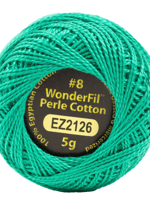 Alison Glass Eleganza 8wt Perle Cotton Thread EL5G-2126 – Jade Alison Glass Eleganza 8wt Perle Cotton Thread EL5G-2126 – Jade