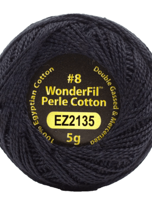 Alison Glass Eleganza 8wt Perle Cotton Thread EL5G-2135 – Raven Alison Glass Eleganza 8wt Perle Cotton Thread EL5G-2135 – Raven