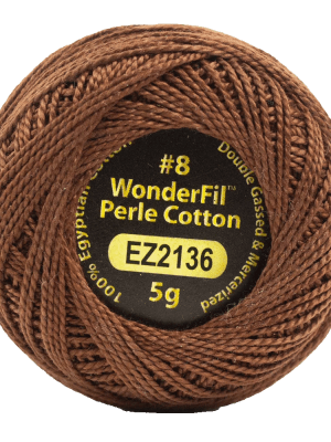 Alison Glass Eleganza 8wt Perle Cotton Thread EL5G-2136 – Pecan Alison Glass Eleganza 8wt Perle Cotton Thread EL5G-2136 – Pecan