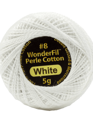 Eleganzaâ„¢ 8wt Egyptian Perle Cotton Thread EL5G100 – White Eleganzaâ„¢ 8wt Egyptian Perle Cotton Thread EL5G100 – White