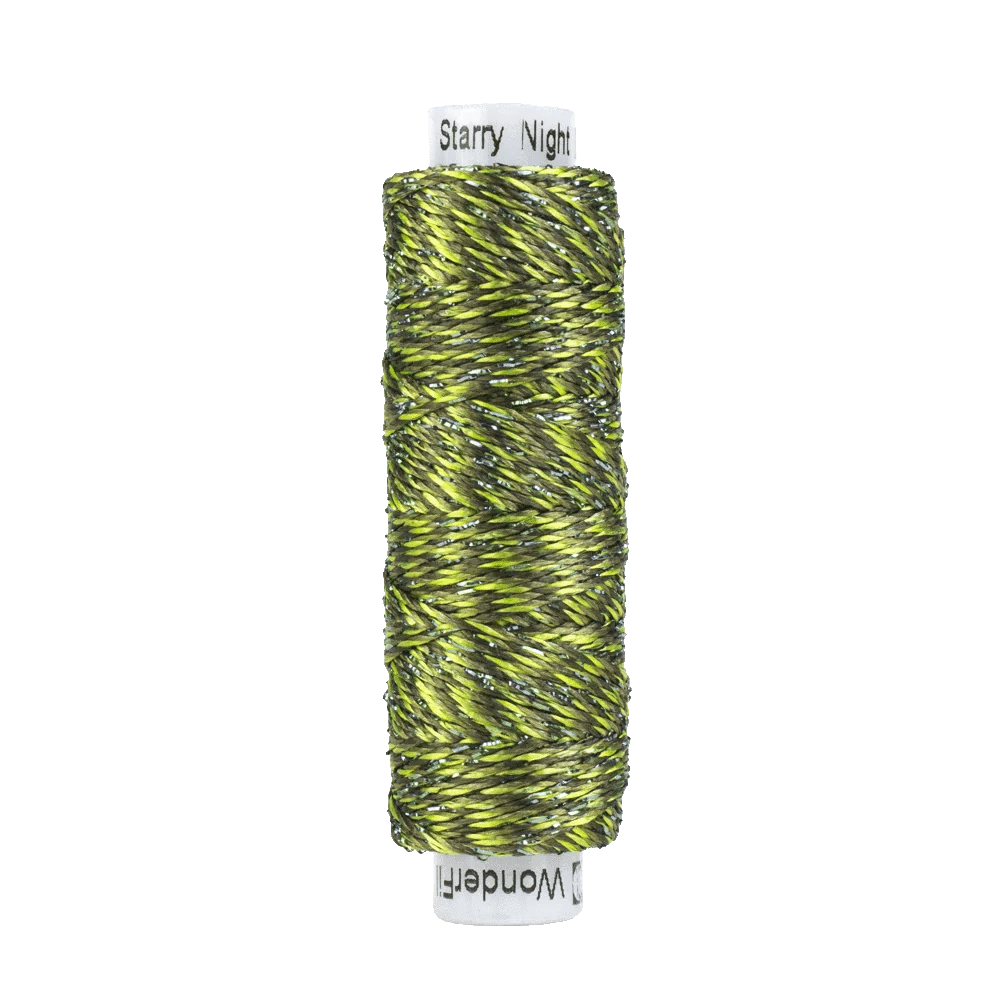 Starry Night Dazzle™ 8wt Rayon with Metallic Thread DZMS15 – Malachite Starry Night Dazzle™ 8wt Rayon with Metallic Thread DZMS15 – Malachite