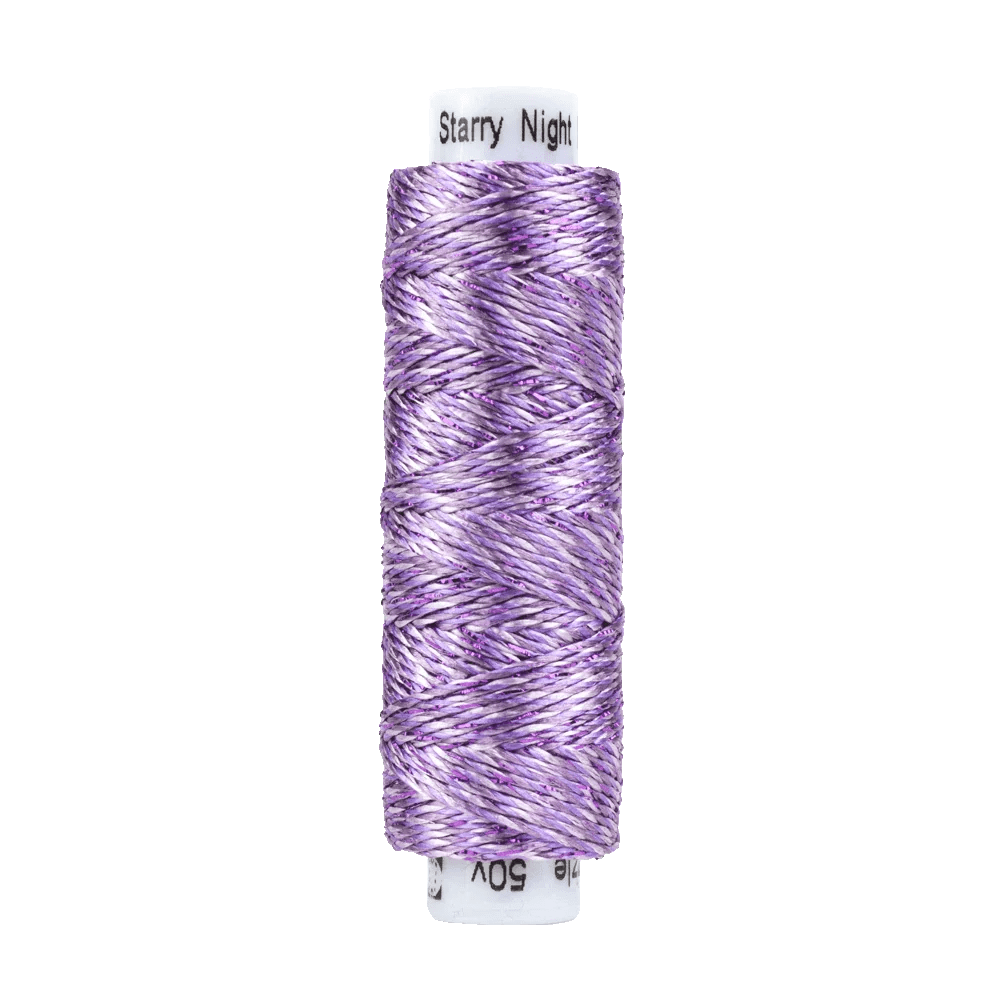 Starry Night Dazzle™ 8wt Rayon with Metallic Thread DZMS27 – Abyss Starry Night Dazzle™ 8wt Rayon with Metallic Thread DZMS27 – Abyss