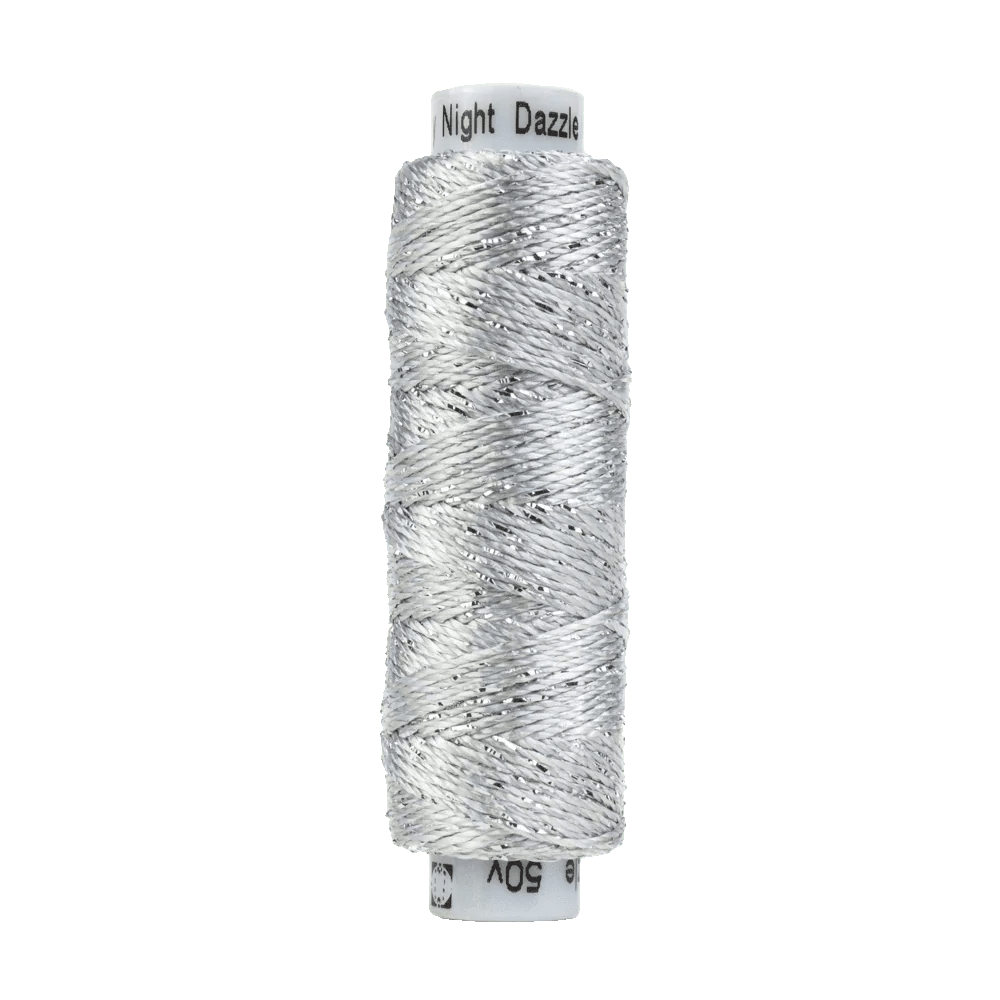 Starry Night Dazzleâ„¢ 8wt Rayon with Metallic Thread DZMS30 – Ice Starry Night Dazzleâ„¢ 8wt Rayon with Metallic Thread DZMS30 – Ice