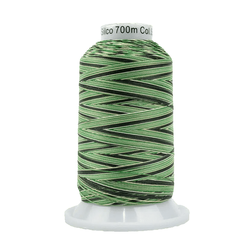 Silco™ 35wt Lint-Free Cotton Thread SCM08 – Greens/Tan Silco™ 35wt Lint-Free Cotton Thread SCM08 – Greens/Tan