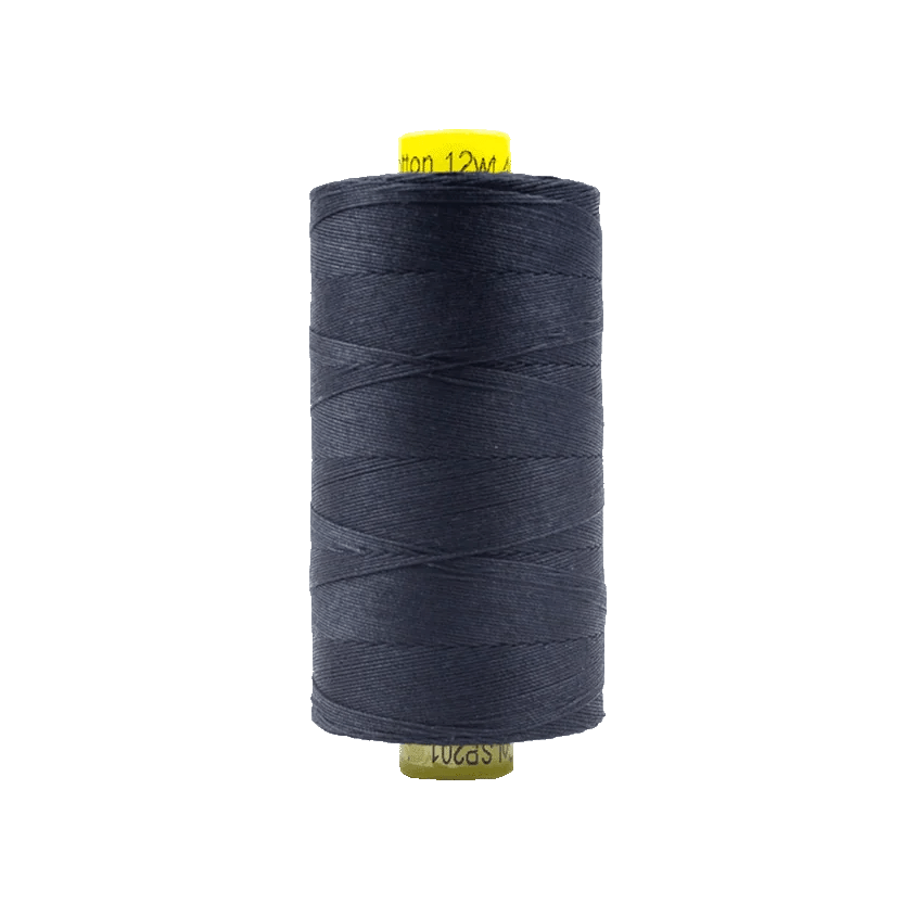 Spagetti™ 12wt Egyptian Cotton Thread SP201 – Soft Black Spagetti™ 12wt Egyptian Cotton Thread SP201 – Soft Black