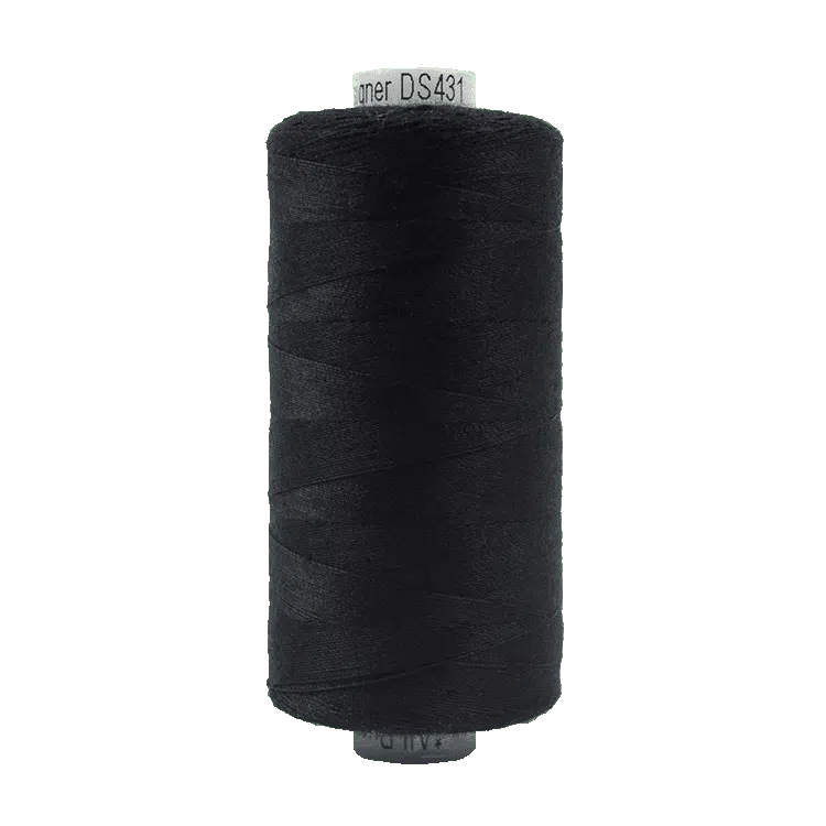 Designer™ 40wt All-Purpose Polyester Thread DS431 – Black Designer™ 40wt All-Purpose Polyester Thread DS431 – Black